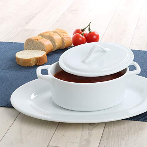 Holst Porzellan COC 202 SET 2 Suppen- & Eintopf Servierset 0,65 l 29 x 21 cm, weiß, 29.5 x 21 x 10.5 cm, Set 29 X 21 Cm