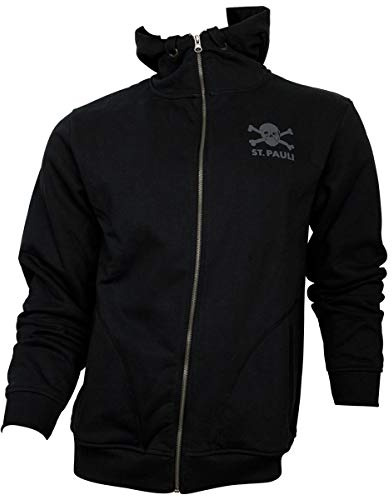 FC St. Pauli Kapuzenjacke mit Totenkopf-Rückenaufdruck schwarz