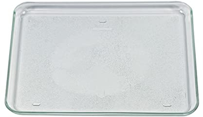 GAGGENAU 672497 00672497 Bol en verre original Plateau tournant en verre Plateau tournant en verre rectangulaire 341 x 266 x 23 mm pour micro-ondes Bosch, Siemens, Balay, Neff, Constructa