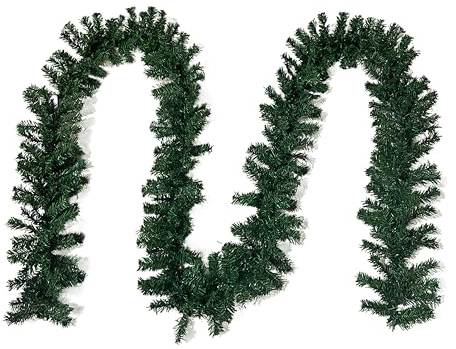 PrimoLiving künstliche Tannengirlande 500 cm Tannengrün- Weihnachtsgirlande 5m grün Deko Girlande für Weihnachten Advent P-13069