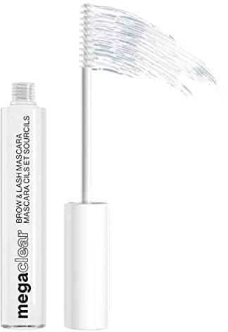 Wet n Wid Mega Clear Mascara, Mascara Trasparente per Ciglia e Sopracciglia, Formula Idratante con Vitamina E e Proteine della Soia, Effetto Naturale e Nutriente, Tonalità Clear