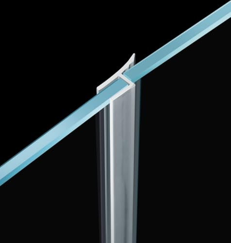 Flexible Shower Door Side Seal Strip 100 Inch Shower Door Side Sweep for 3/8 Framelss Glass Door