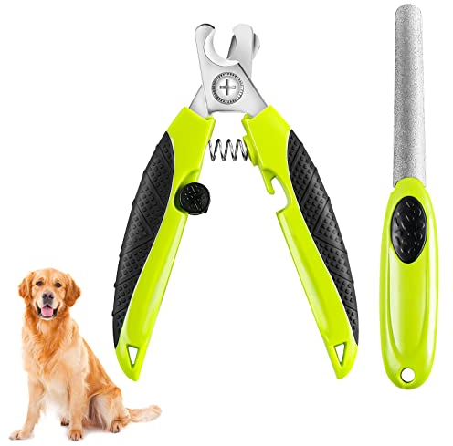 WallEgo Profi Krallenschere für Hunde, Große & Mittelgroße Haustiere krallenschleifer Mit Nagelfeile, Hohe Qualität krallenschneider Katzen