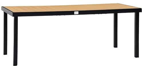 Outsunny Table à Manger de Jardin pour 8 Personnes 190 x 90 x 74 cm Naturel