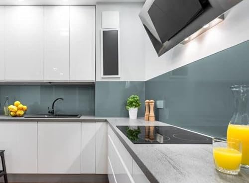 Generic Ocean Grey Acrylic Plastic Splashback (1000mm x 1000mm) - Kitchen and Bathroom Wall Protection