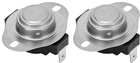 2 Stück Thermokontrollschalter, KSD302R 250 V 25 A Schnappscheiben Temperaturschalter Bimetall Thermostat Temperaturschalter Technischem Kunststoff(110℃)