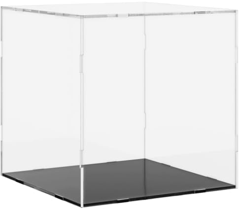 vidaXL Vitrine, Schaukasten Staubschutz, Sammlervitrine für Sammlerstücke Spielzeug Figuren, Ausstellungsbox Acrylbox, Transparent Acryl