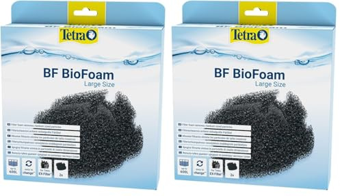 Tetra BF BioFoam Large - Biologischer Filterschwamm für die Tetra Aquarium Außenfilter EX 1200 Plus und 1500 Plus (Packung mit 2)