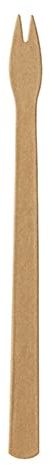 Lot de 250 fourchettes à frites en papier pur 13,5 cm Marron