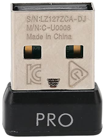Cerlingwee Receptor Inalámbrico de Mouse USB G Pro, Señal de Tecnología Inalámbrica, Mini Mouse Estable, Recepción de 2.4G, Mini Receptor de Mouse Portátil ABS Fácil de Reemplazar para G Pro