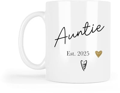 UNIQUEPGIFTS Taza de cerámica blanca de 325 ml (1 taza)