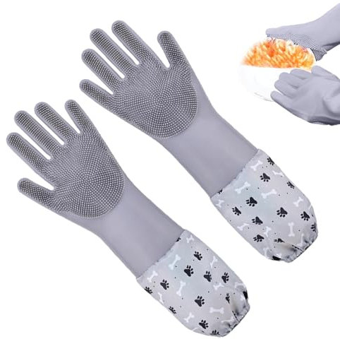 Fellpflege-Handschuhe für Hunde, Katzenhandschuhe zur Fellpflege, Katzenpflege-Handschuhe, Bürste für Katzen, Silikon, Tierhaarentferner, Bürste, Kamm, Reinigung, Massagehandschuhe