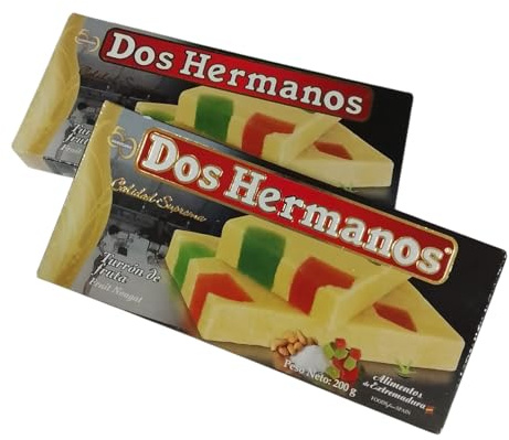 Pack de 2 Turrones de Mazapán Blando con Frutas Confitadas DosHermanos – Tradición y Calidad en Cada Bocado