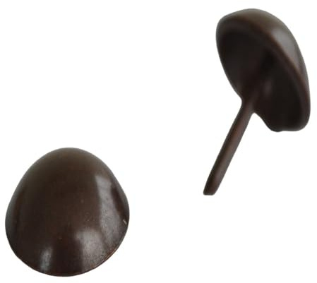 Black Barn Upholstery Supplies 19mm Head - 16mm Shank Upholstery Nails (L19) Low Dome Antique on Brass/Pack of 10