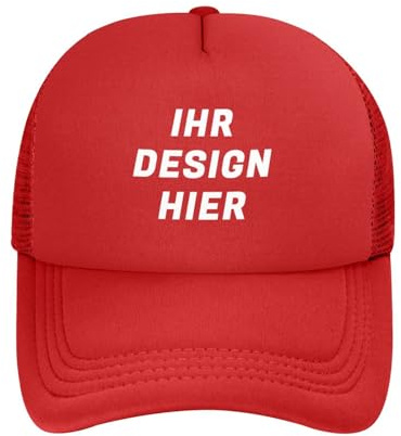 Tingwei personalisiert Cap personalisierte Basecap personalisierte Baseballkappe personalisiertes Cap mit Foto–Cap selbst gestalten mit Ihrem Logo, Unisex-Trucker-Kappe, personalisierte Mesh Cap