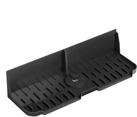 Bac collecteur d'eau pour robinet - Bac collecteur de gouttes en silicone - Tapis de robinet de cuisine - Robinet de cuisine multifonction - Poignée attrape-gouttes - Plateau pour robinet de ferme