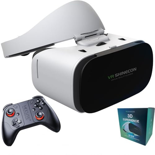 CXCZFG Gafas Realidad Virtual, Gafas Realidad Virtual 3D Campo Visión HD 100°, Gafas Realidad Virtual Cómodas iPhone, Samsung Y Smartphones Android (4,7-7,1 Pulgadas)(053)