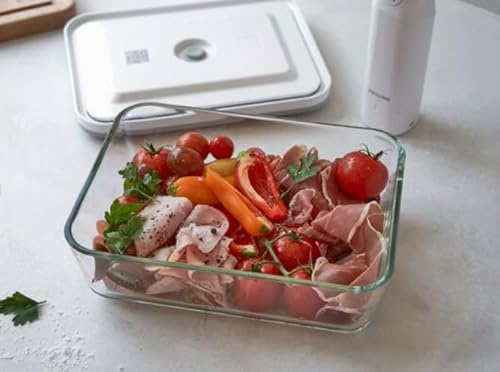 ZWILLING Fresh & Save Vakuum Kühlschrankbox, Glas, Grau