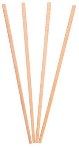 LIGIGWASH 2 Pairs Long Wooden Chopsticks 33cm Beech Wood Hot Pot Cooking Utensils Reusable Non-Slip Kitchen Dining Flatware