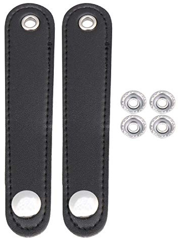 bstinay 14x2.5cm Adjustable PU Leather Accordian Bellows Straps for Bass Accordion Shoulder Pack of 2