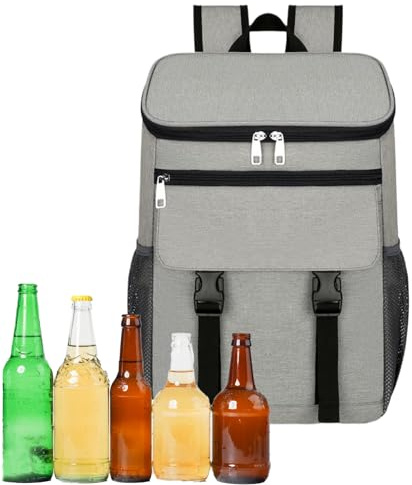 Sac À Dos Isotherme | Glacière Portative Réfrigérée,Sac Imperméable pour Pique-Nique Randonnée Vélo Plage Camping Voyage Pêche