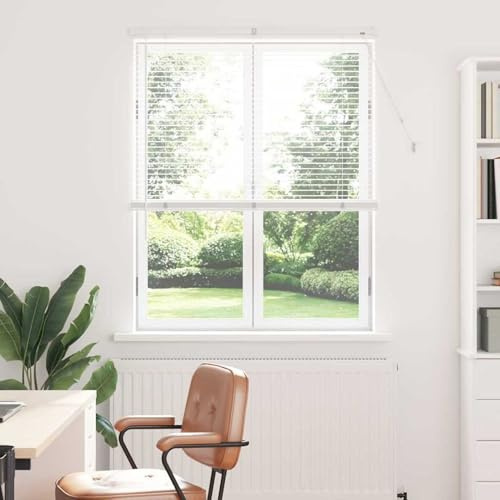 Homgoday Tenda per Finestra con Tende Altro Bianco 100 x 175 cm Alluminio