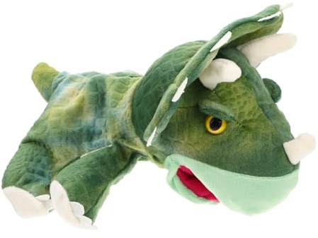 TOYANDONA Dinosaur Handpuppe für Junge Mädchen Interaktive Plüschtier Lustige Handpuppe zum Tragen Leicht und Tragbar für Drinnen und Draußen