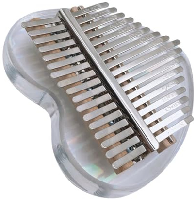 Milisten Mini Daumenklavier Tasten Fingerklavier aus Acryl für Anfänger Kleines Musikinstrument als Geschenk für Junge Mädchen und Erwachsene