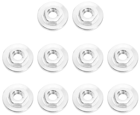 Hohopeti Dado a Sgancio Rapido Angolare 10 Pezzi, Piastra di Pressione per Smerigliatrice, Accessori per Lame di Rettifica, Dispositivo di Serraggio per Utensili Elettrici, Ricambi