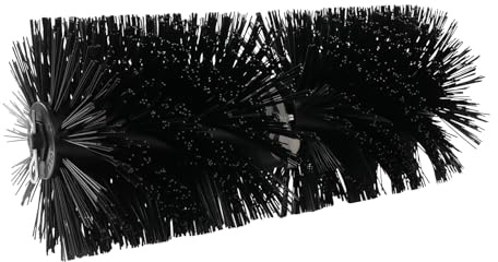 21.6 in Broom Head Replacement, Gas Power Sweeper Broom Attachment, Heavy-Duty Rolling Bristle Brush Head Outdoor Commercial for Driveway Turf Courtyard Garage Grass Snow Clean
