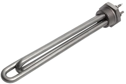 Resistenza per scaldabagno Elemento Riscaldante Tubolare Scaldabagno Solare 1 Pollice NPT/BSP DC 12V/24V/48V 300W/600W 200mm(BSP,DC 24V-300W 200MM L)
