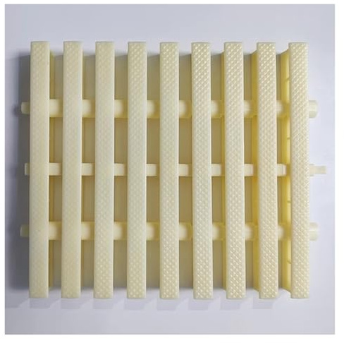 Rejilla Multiusos para desagüe y desbordamiento, Rejilla de Actividad con Textura romboidal, Empalme de 3 Orificios, para entradas de vehículos (25 cm/2 Piezas)