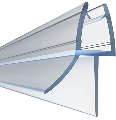 HNNHOME Bath Shower Screen Door Seal Strip for 4-6mm Glass Up to 16mm Gap (Straight)
