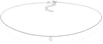 Elli Halskette Damen Choker Anhänger Geo mit Mondstein in 925 Sterling Silber
