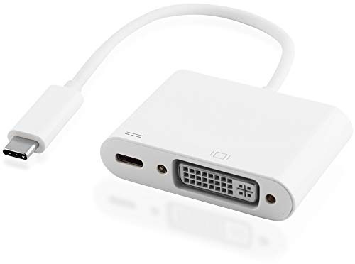 BestPlug 3.0 Câble Adaptateur multiport USB M/24+5 DVI Femelle vers USB C mâle Blanc