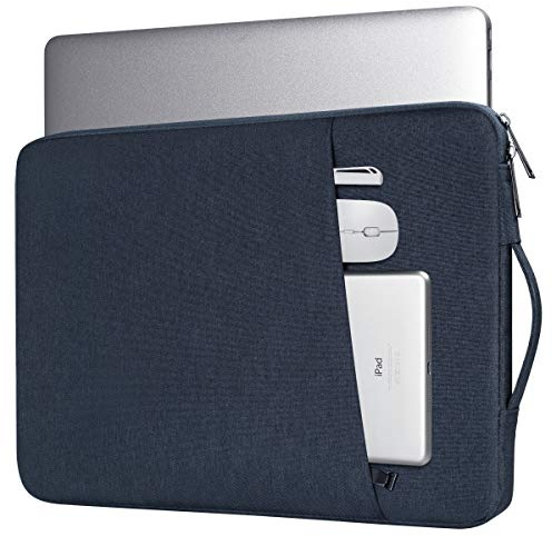 15.6 Inch Laptop Sleeve Case for HP Envy X360 15.6/Pavilion/Chromebook 15, Lenovo ideaPad, Dell Inspiron 15 5000 7000/Dell Chromebook 15.6 Carrying Bag(Blue)