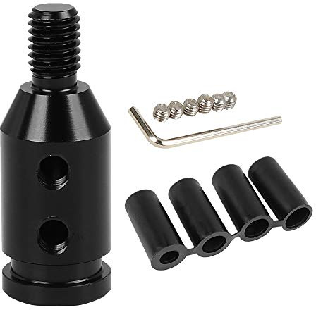X AUTOHAUX Adaptateur de pommeau de levier de vitesse noir M10 x 1,5 pour levier de vitesses non fileté