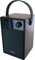 SCHWAIGER 715736 Tragbarer analoger Radiowecker UKW FM Bluetooth Lautsprecher Musikbox Radio AUX Micro-SD Holzoptik LED Display akkubetrieben