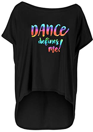 WINSHAPE Chemise en Modal pour Femme Ultra Leichtes Mct017 « Dance Defines Me Style de Danse Fitness Freizeit Sport Yoga Workout T-Shirt, Noir, XXL