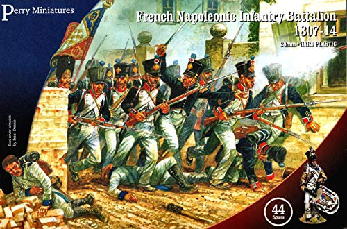 Perry Miniatures - French Napoleonic Infantry Battalion 1807-14 (44x 28mm Multi Part Plastic Figures)