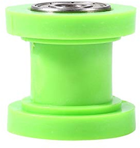 KIMISS Tensor deslizante de rodillo de cadena, 10 mm Tensor de rodillo de cadena Guía Guía de rueda Pit Dirt Mini Bike Moto Atv(Verde)