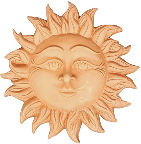 sicilia bedda - Sole in Terracotta - con Gancio da Parete - Prodotto Artigianale (25)