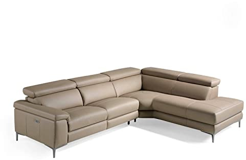 Angel Cerdá - Divano Design Angolare 5 Posti Destra Pelle Visone