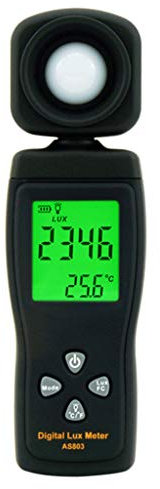 LEXIANG AS803 luxmètre Compteur de lumière numérique Lux mètre photomètre UV mètre radiomètre LCD illuminomètre de Poche