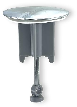 DL-pro Universal Waschbeckenstöpsel Excenterstopfen 1 1/4 Zoll 65mmØ Ablaufstopfen verchromtes Metall Stöpsel für Waschtisch und Waschbecken einfache Reinigung und effiziente Abdichtung