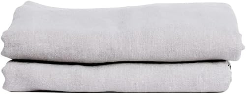 My Linen Home Bettlaken aus 100% Stonewashed Leinen Hellgrau, 200x260cm I Hypoallergen, Temperaturregulierend, Atmungsaktiv I Sanft, weich selbst zur empfindlichsten Haut I Für alle Jahreszeiten