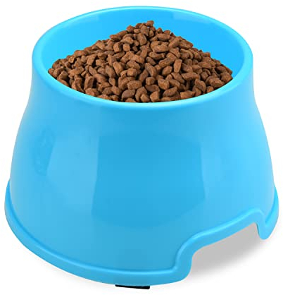 Long Ears Dog Bowl, Spaniel Dog Bowl, Pet Feeding Elevated Bowl for Food and Water, Non-slip Tall Feeder Bowl, Raised bowl for Small Medium Large Dog Breeds (M, Blue)