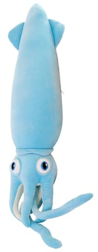 Uposao 110cm Octopus Weiches Spielzeug,Kreative Krake Plüschtier Meerestier Flauschiges Stofftier Tier Plüschkissen Geschenk für Kinder Mädchen Jungen Kinderzimmer Dekokissen Heimdekoration,Blau