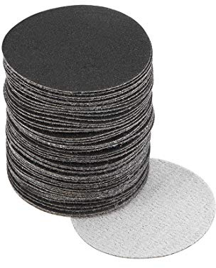 TA-VIGOR 50Pcs 50mm Wet and Dry Sanding Discs, 240 Grit 2 Inch Hook and Loop Sandpaper Electrostatic Sand Planting Silicon Carbide Sanding Discs
