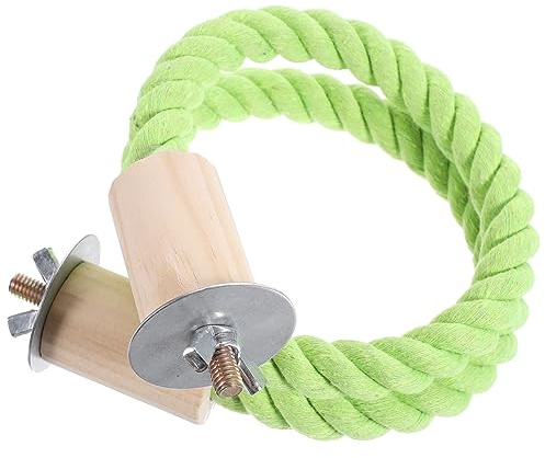 FRCOLOR Vogelspielzeug Für Papageien Vogelseil-sitzstange Vogel-sitzstange Schaukelseil-sitzstange Für Vogelkäfige Vogel-zubehör-Set